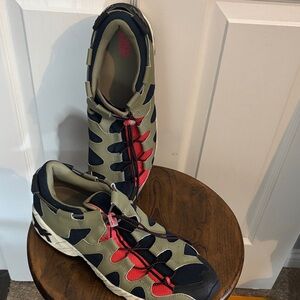 Asics Navy and Orange Sneakers